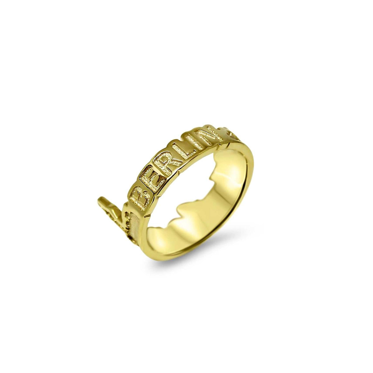 skyline berlin gold plated ring