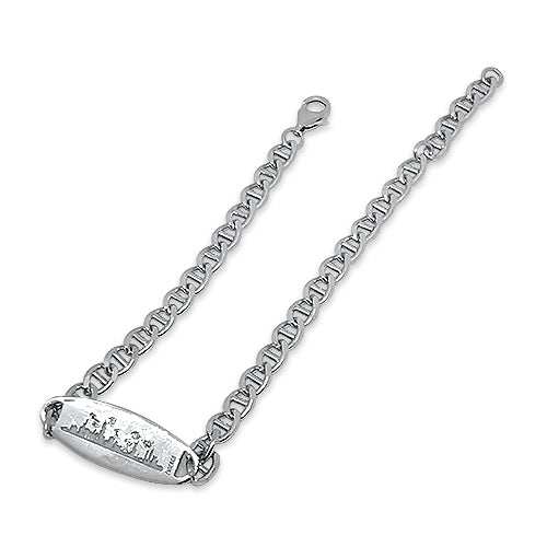 sterling silver zirconia bracelet