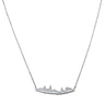 chicago silver necklace