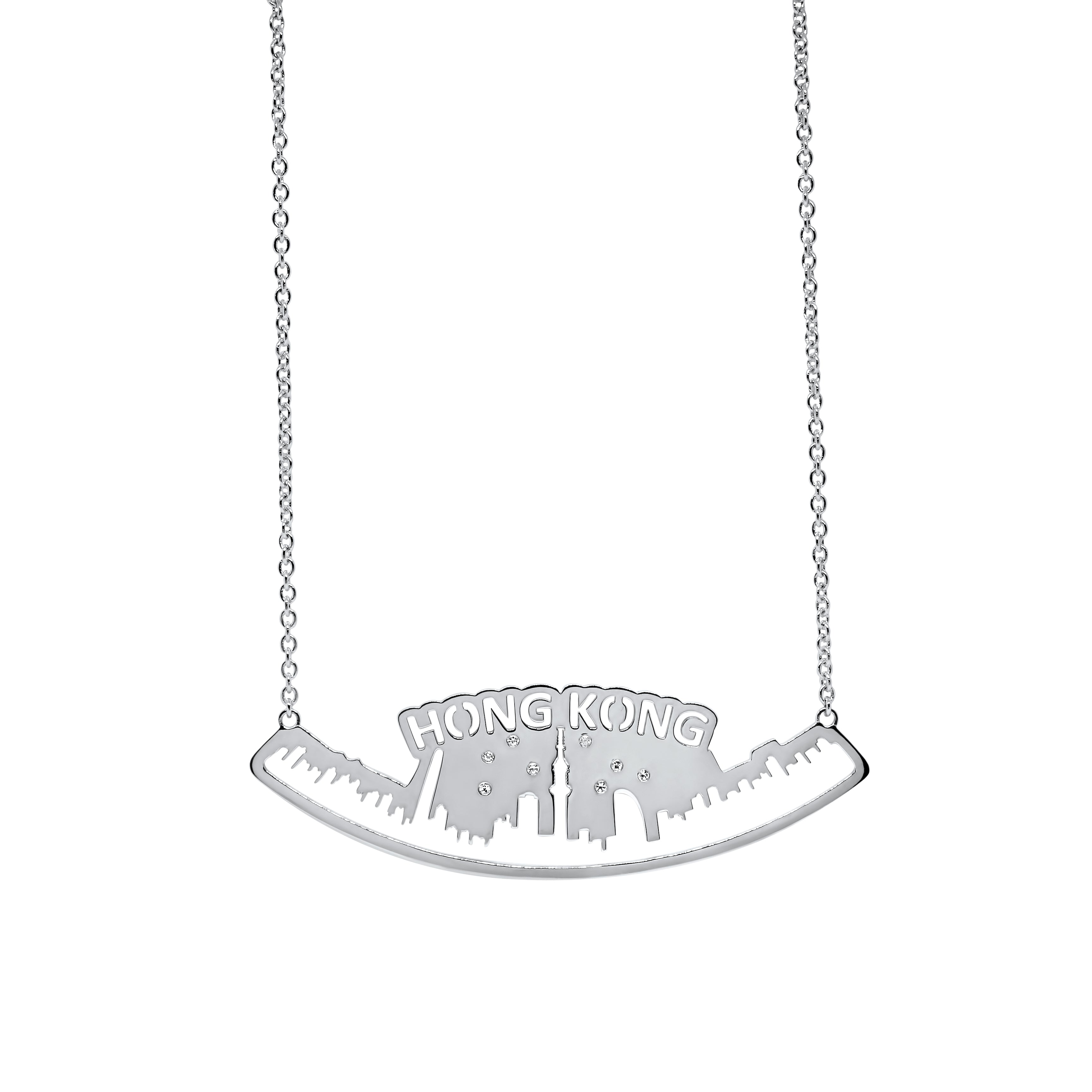 Lesunja Skyline Hong Kong Silver Necklace