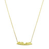 new york gold plated necklace