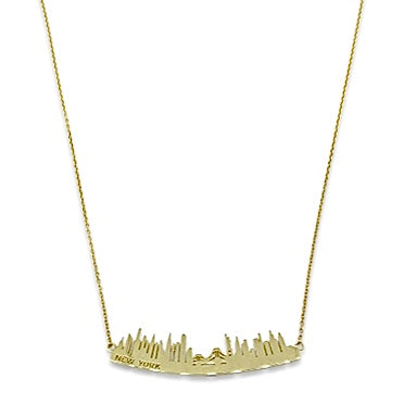 Lesunja Skyline New York Yellow Gold Necklace