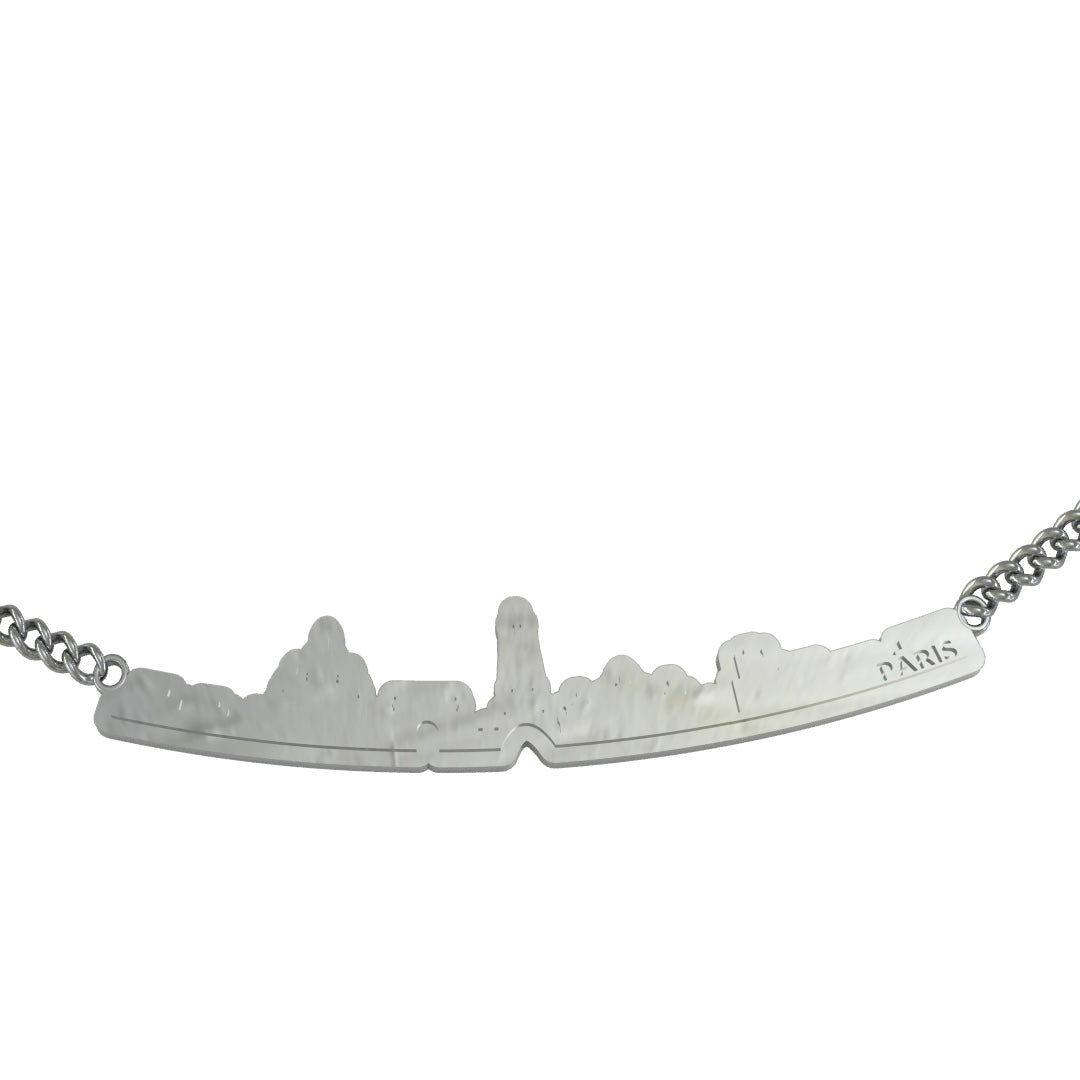 Lesunja Skyline Paris Silver Necklace