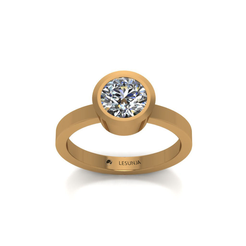 rose gold diamond rings for engagement