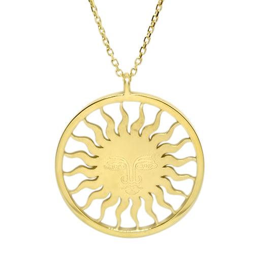 St. Moritz Sun Medium Yellow Gold Necklace