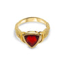 fire opal yellow gold ring