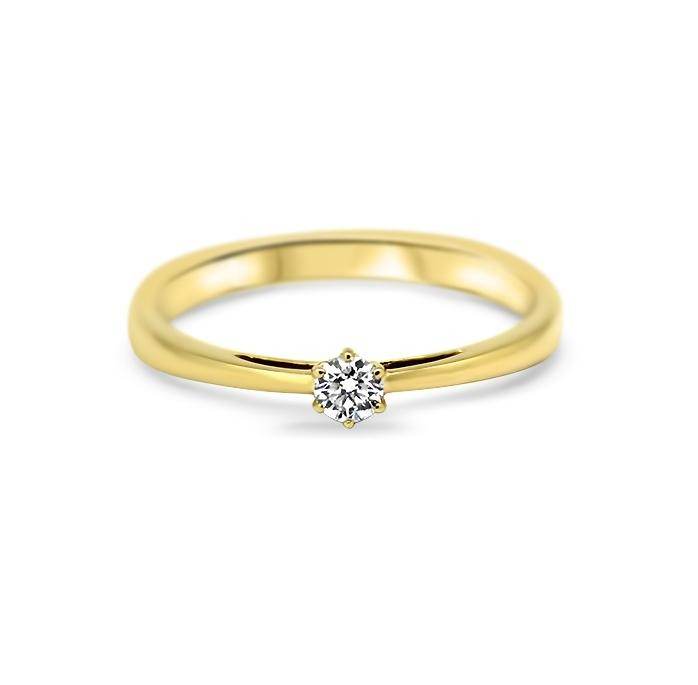Lesunja Sunshine And Happiness Yellow Gold Ring, handmade fine jewellery from Switzerland