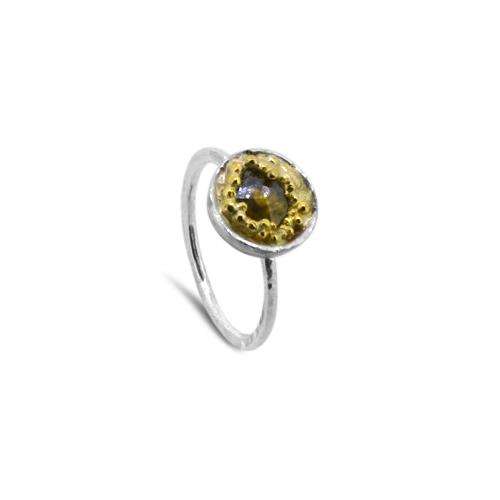 Lesunja Sweet Summer Yellow Gold Ring, detail view, Lesunja atelier Zurich
