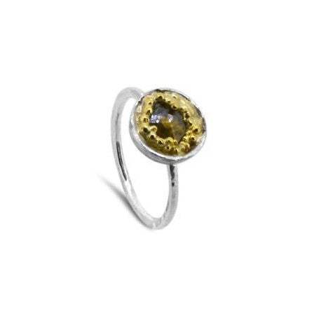 Lesunja Sweet Summer Yellow Gold Ring, handmade fine jewellery from Switzerland