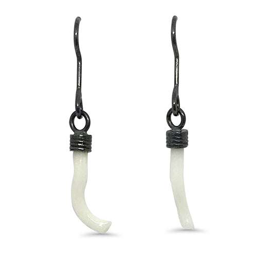 Lesunja Sweet White Coral Silver Hangers, handmade fine jewellery from Switzerland