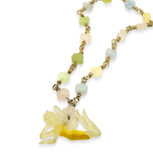 Lesunja Tinkerbell Silver Collier, handmade fine jewellery from Switzerland