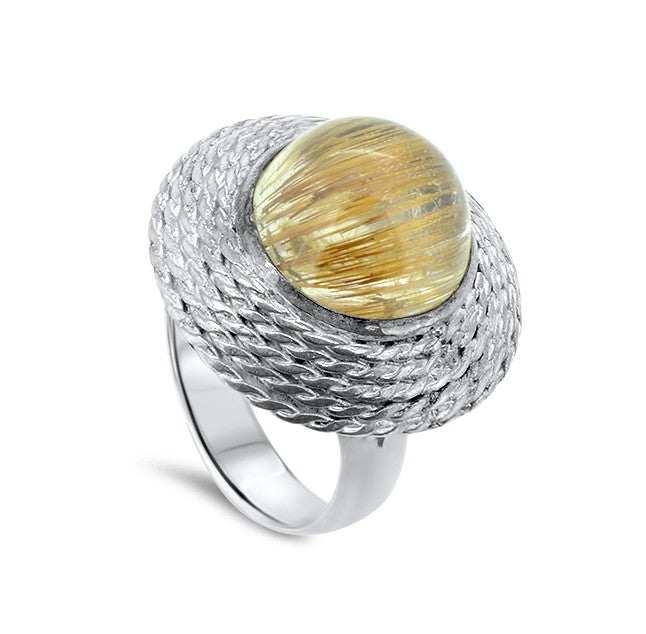 Lesunja Usually Different Silver Ring, handmade fine jewellery from Switzerland