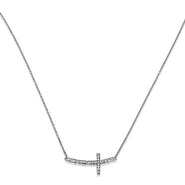 gold and diamond cross necklace