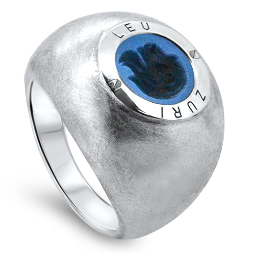 Lesunja Züri Leu Silver Ring Blue Agate