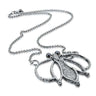 honeybee silver necklace