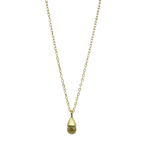 Lesunja Yellow Gold Olive Diamond Necklace