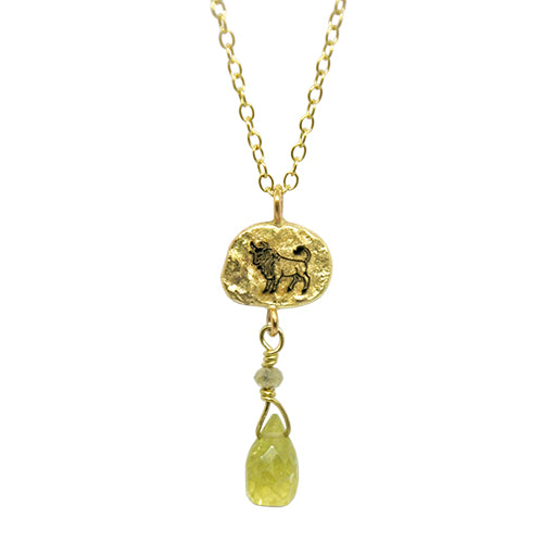 taurus gold necklace