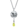 Lesunja Zodiac Taurus Silver Necklace Green Garnet, handmade fine jewellery from Switzerland