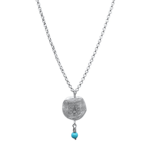libra silver necklace