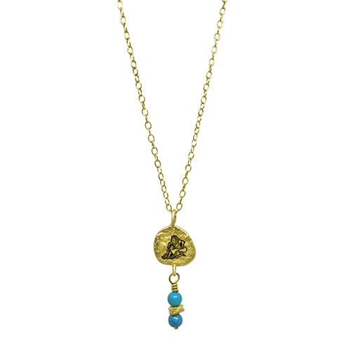 Lesunja Zodiac Aquarius Gold Necklace