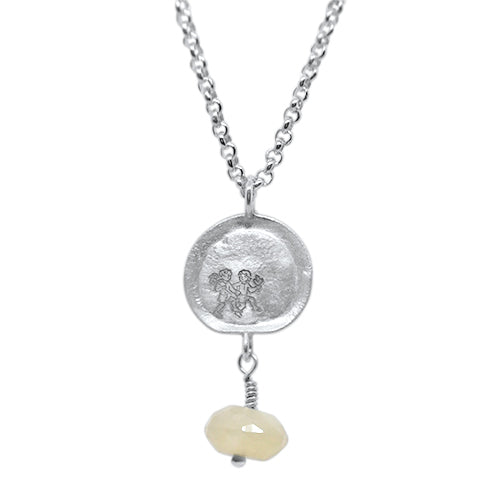 Best Zodiac Gemini Silver Necklace - Lesunja Fine Jewellery
