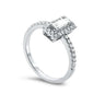 white gold princess ring