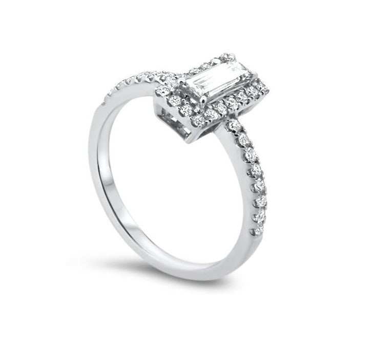 white gold princess ring