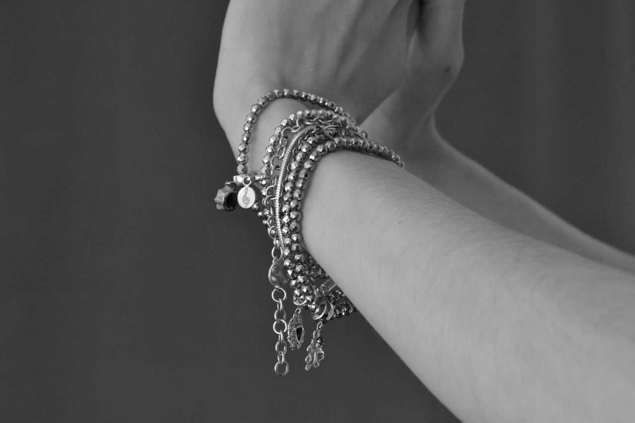 white gold charms for bracelets