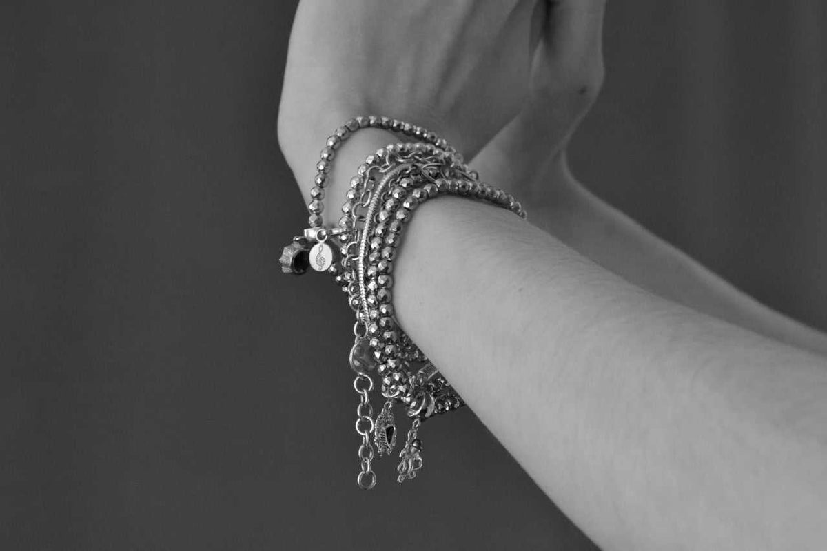 white gold charms for bracelets