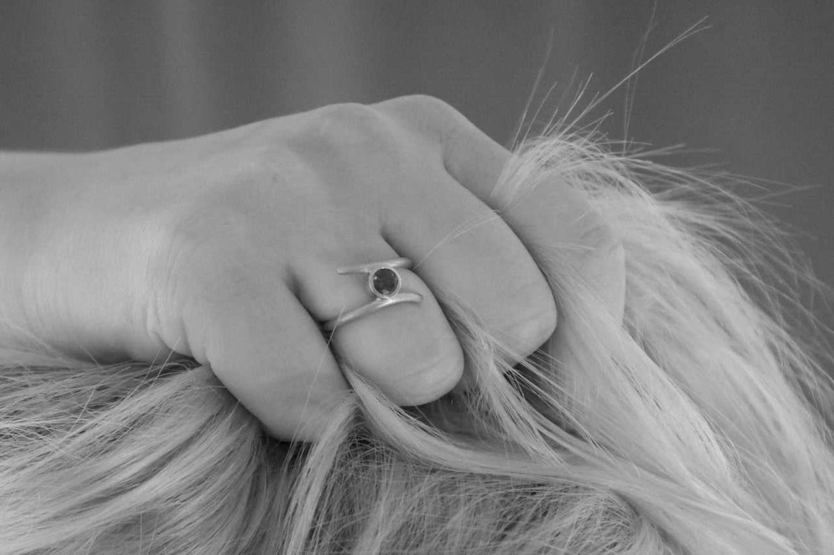 tourmaline white gold ring