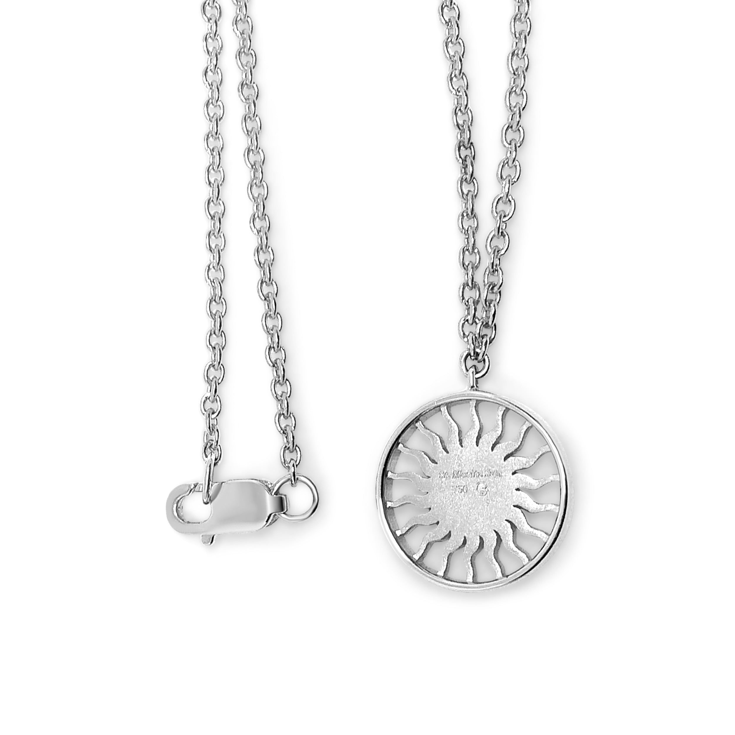 sun platinum necklace