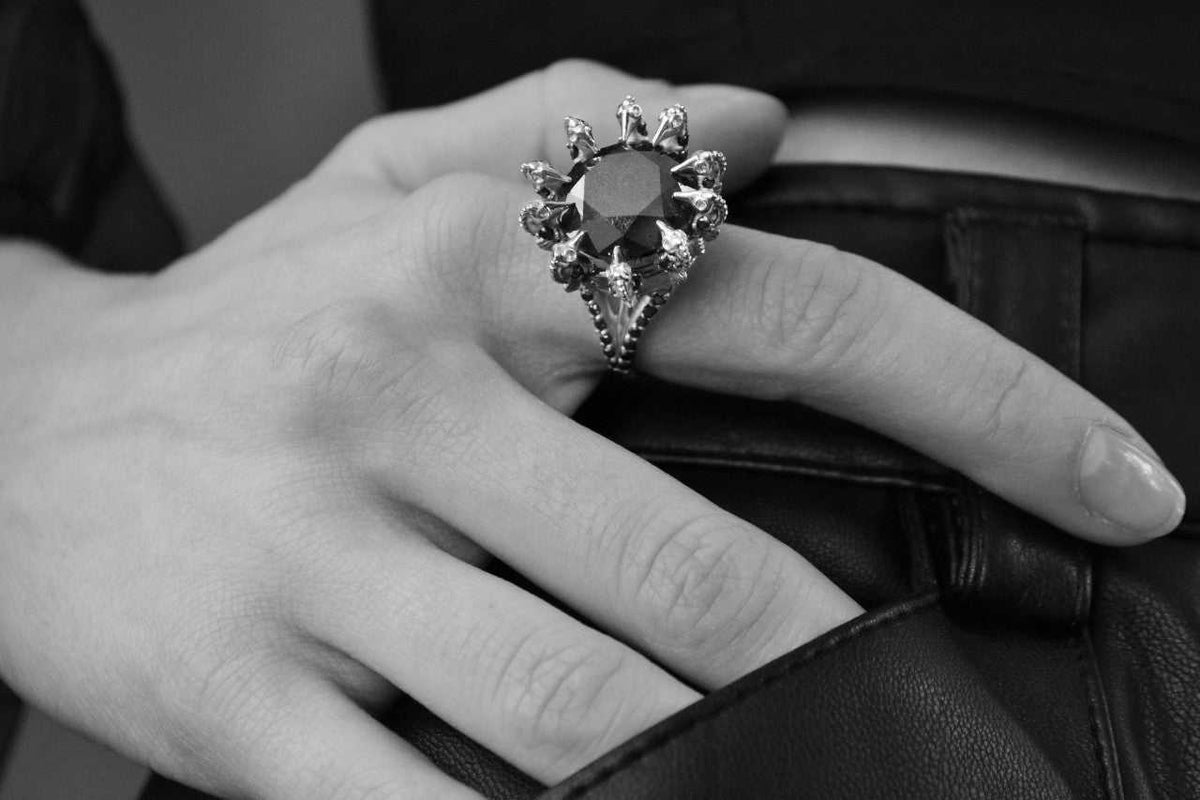 black diamond gold ring price in ch